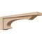 Ekena Millwork 4"W x 24"D x 8"H Thin Emerson Rough Cedar Woodgrain TimberThane Corbel, Primed Tan CORUR04X24X08EMRRCPR - alternate 1